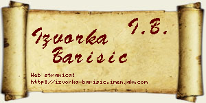 Izvorka Barišić vizit kartica